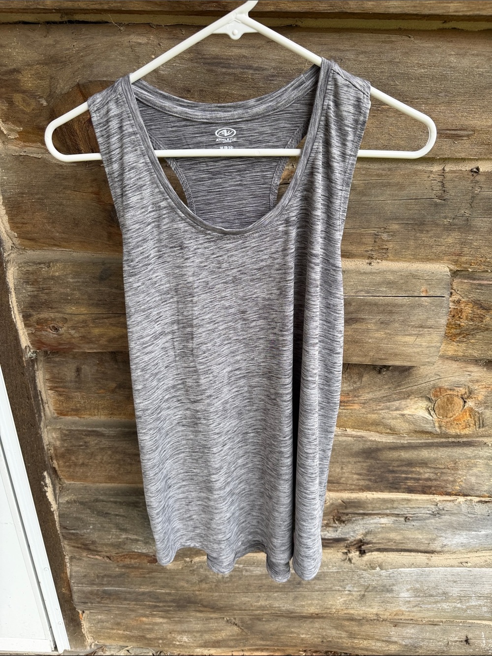 Athletic Works Heather Gray Racerback Tank Top